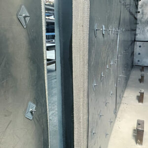 Heavy-duty insulated construction of a walk-in burn-off oven designed for high-temperature thermal cleaning and durability.