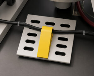 Foot pedal control for an air blast cabinet used to activate and control the flow of abrasive media during blasting operations.
