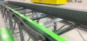 Roller Conveyors Close-Up View